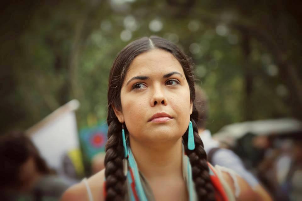 Tara Houska at the People's Climate March, NYC. Courtesy Ayşe Gürsöz.