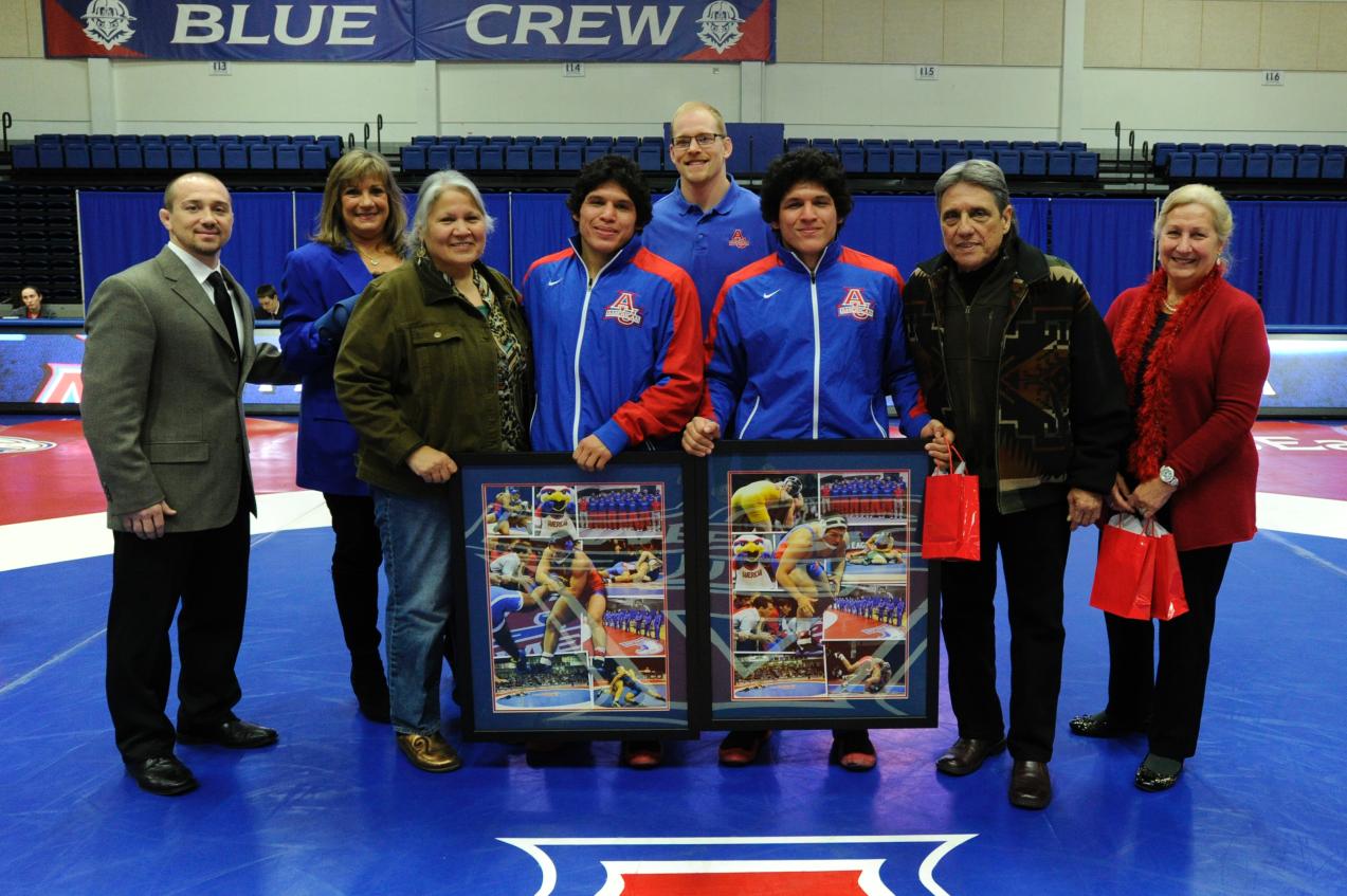 Phillip and Thomas Barrerio, center. (American University)