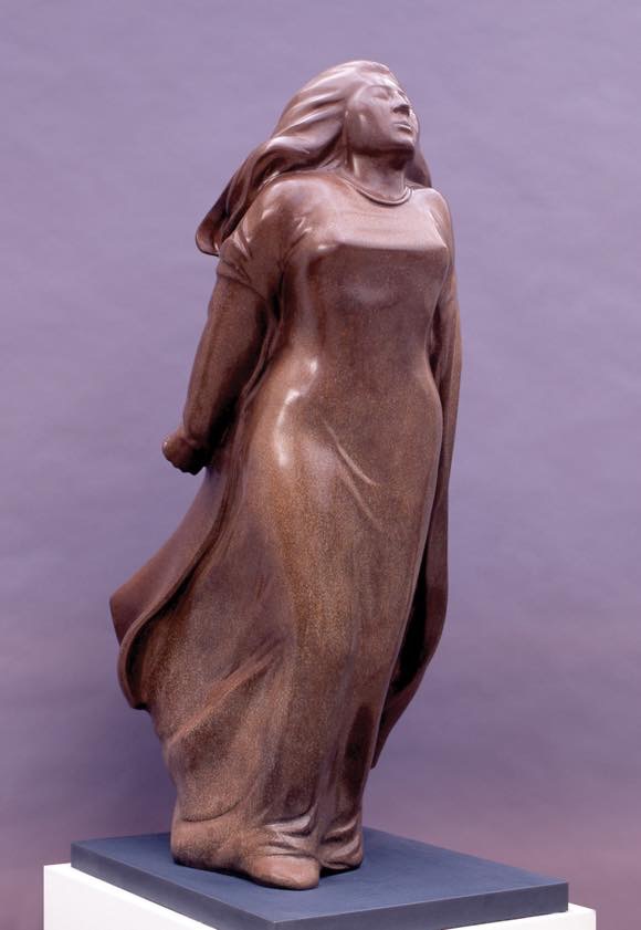 Retha Walden Gambaro - “Courage,” bronze, 1988. Photo Courtesy of Museum of Indian Art and Culture.