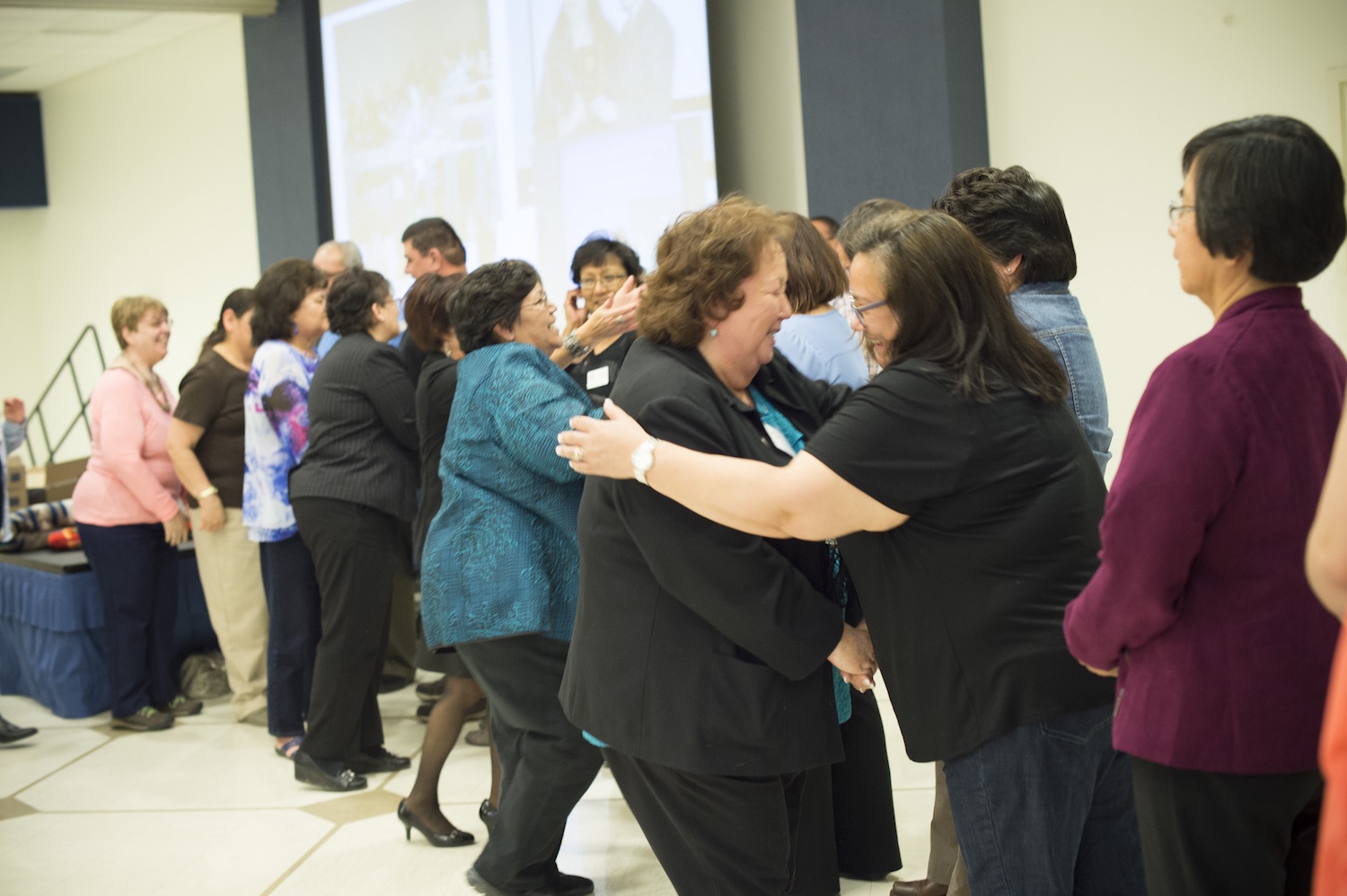 university-of-north-dakota-rain-honor-procession Members of the UND campus community and alumni of UND’s Recruitment/Retention of American Indians into Nursing program, take part in an Honor Procession as part of a recent 25th anniversary celebration for the RAIN program. (Courtesy Jackie Lorentz)
